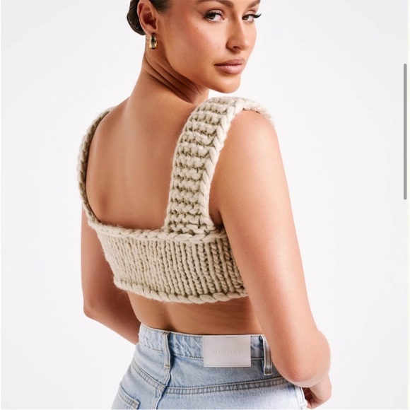 Meshki Ninetta Knit Bralette Crop Top - Picture 4 of 5